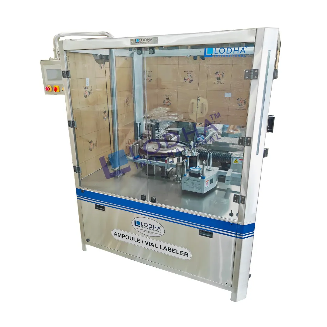 Automatic vial labeling machine