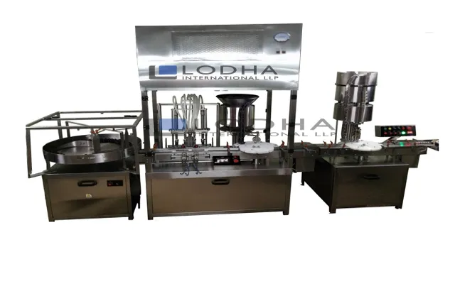 Vial Filling and Stoppering Machine